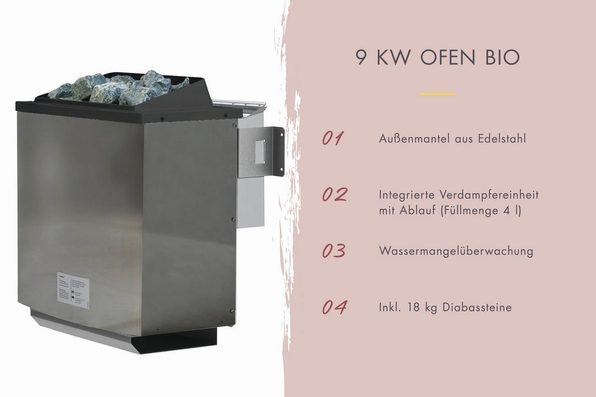 Saunahaus Noirva 216/244/573 cm - Schwarz, Basics, Holz (216/244/573cm)