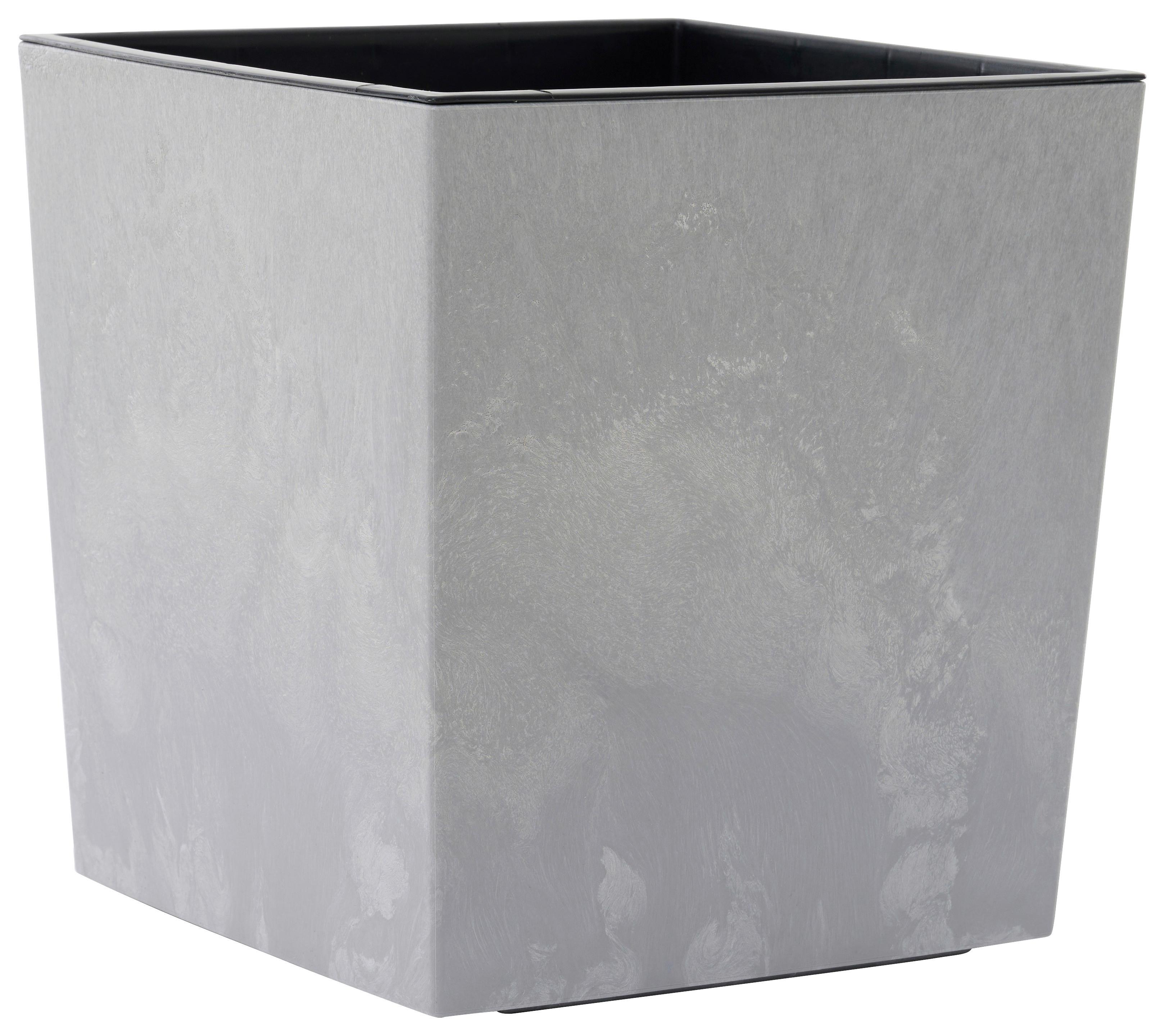 Pflanzentopf Grau B: 40 Cm - Grau, Basics, Kunststoff (40/41/40cm) - Siena Garden