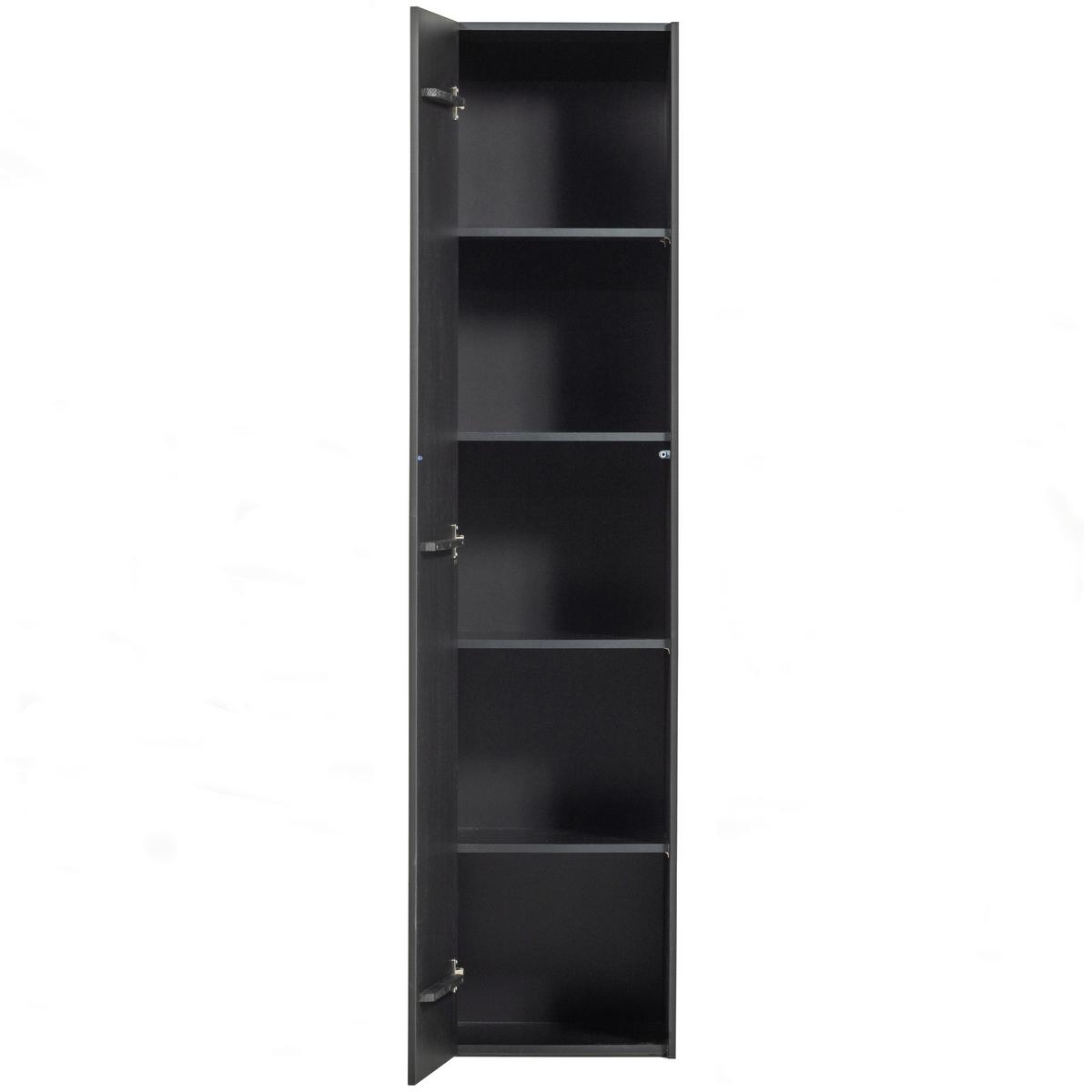 Mehrzweckschrank Teun Schwarz B: 44 Cm - Schwarz, Design, Holz (44/188/35cm) - Livetastic