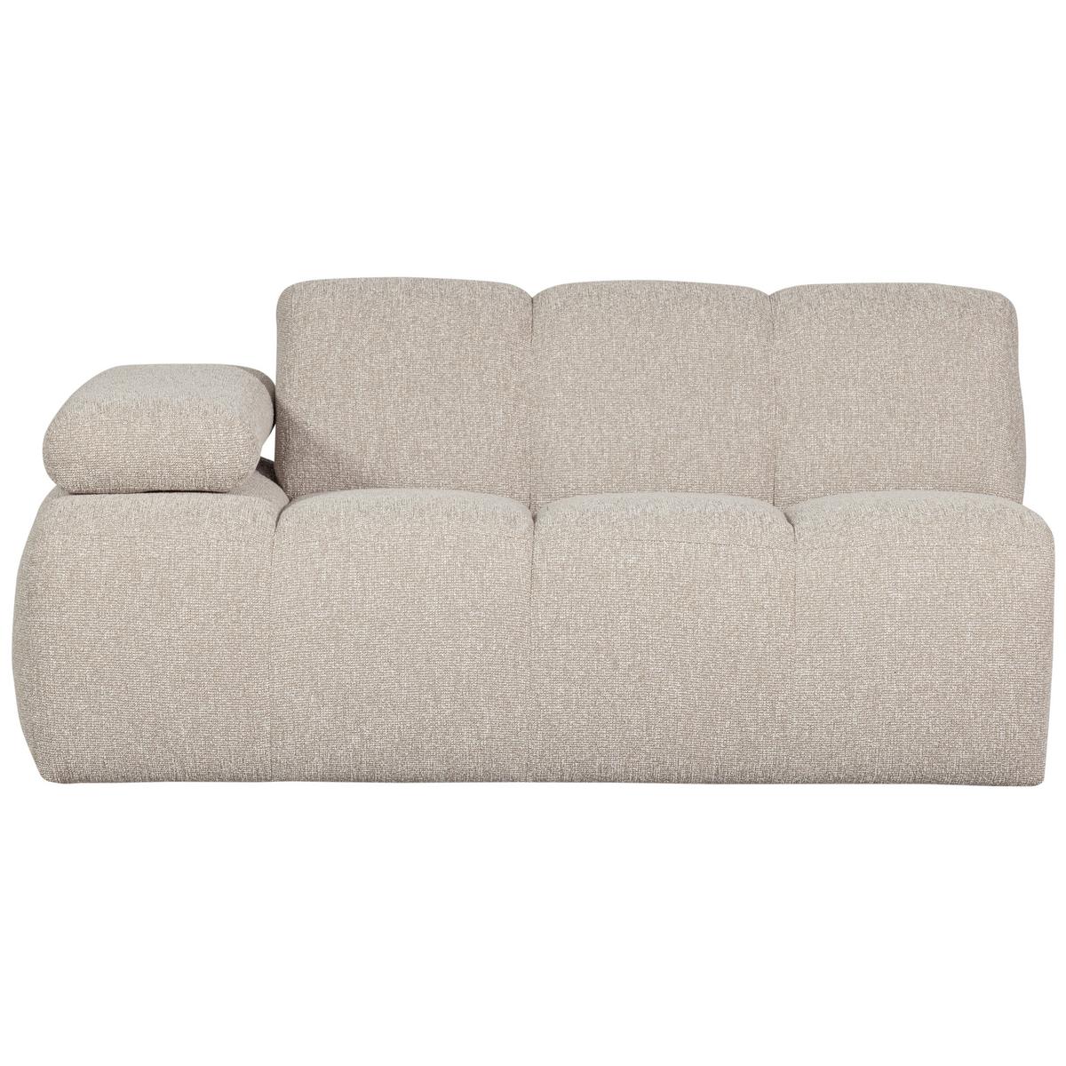 Sofaelement Mojo Sandfarben, Armteilverstellung - Beige, MODERN, Textil (164/74/97cm) - Livetastic