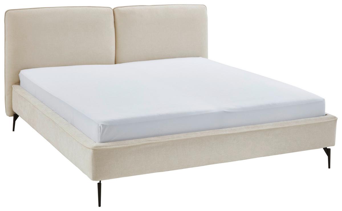 Polsterbett Infinity Liberty Creme 180x200cm - Creme/Schwarz, MODERN, Textil (180/200cm) - Livetastic