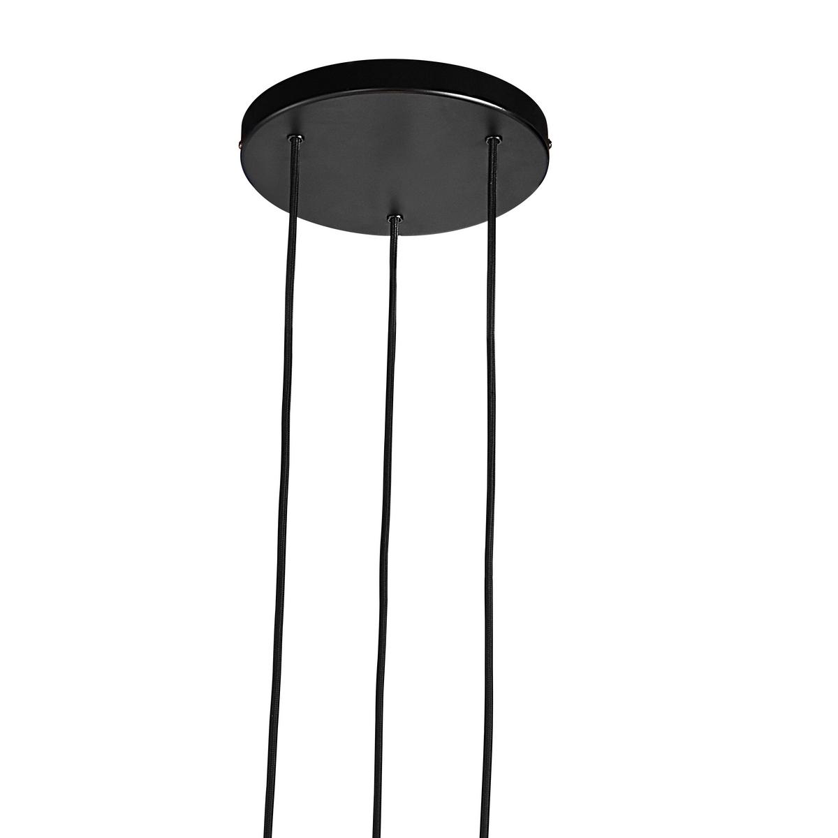 Hängeleuchte Tilo Pela Schwarz D: 22 cm - Schwarz, Design, Holz/Metall (22/24,6cm) - Nordlux