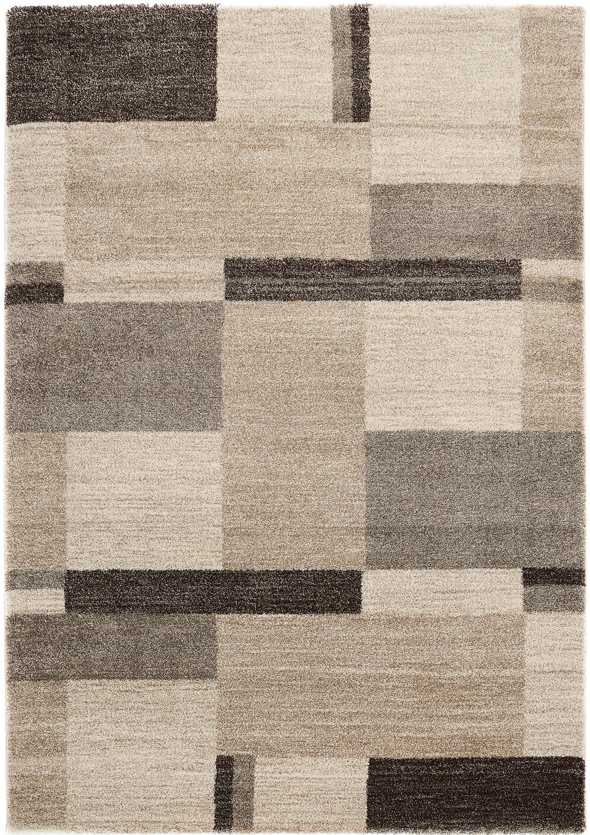 Webteppich Palazzo Bloc Braun/beige 240x340 Cm - Beige/Braun, KONVENTIONELL, Textil (240/340cm) - Novel
