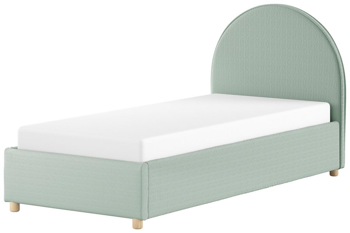 KINDER-/JUNIORBETT Moon Grün 90x200cm - Naturfarben/Grün, ROMANTIK / LANDHAUS, Holz/Textil (90/200cm) - Vipack