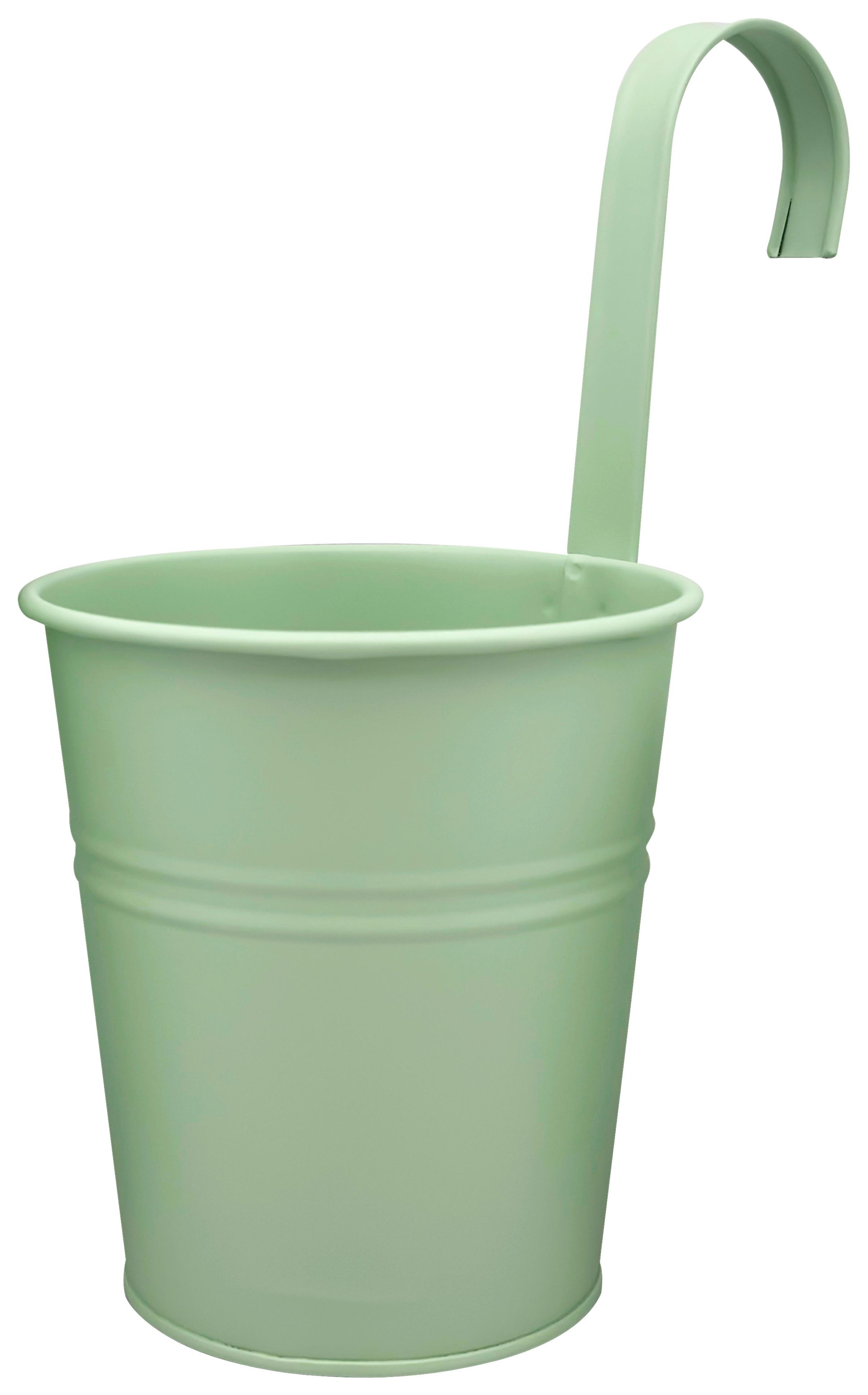 OBAL NA KVETINÁČ ZANA - mätovozelená, kov (13/13,5/13cm) - Mömax