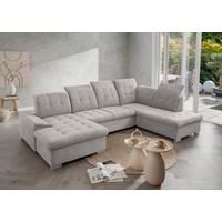 Wohnlandschaft Zira Grau U: 169x330x212cm - Chromfarben/Grau, MODERN, Textil (169/330/212cm) - Livetastic