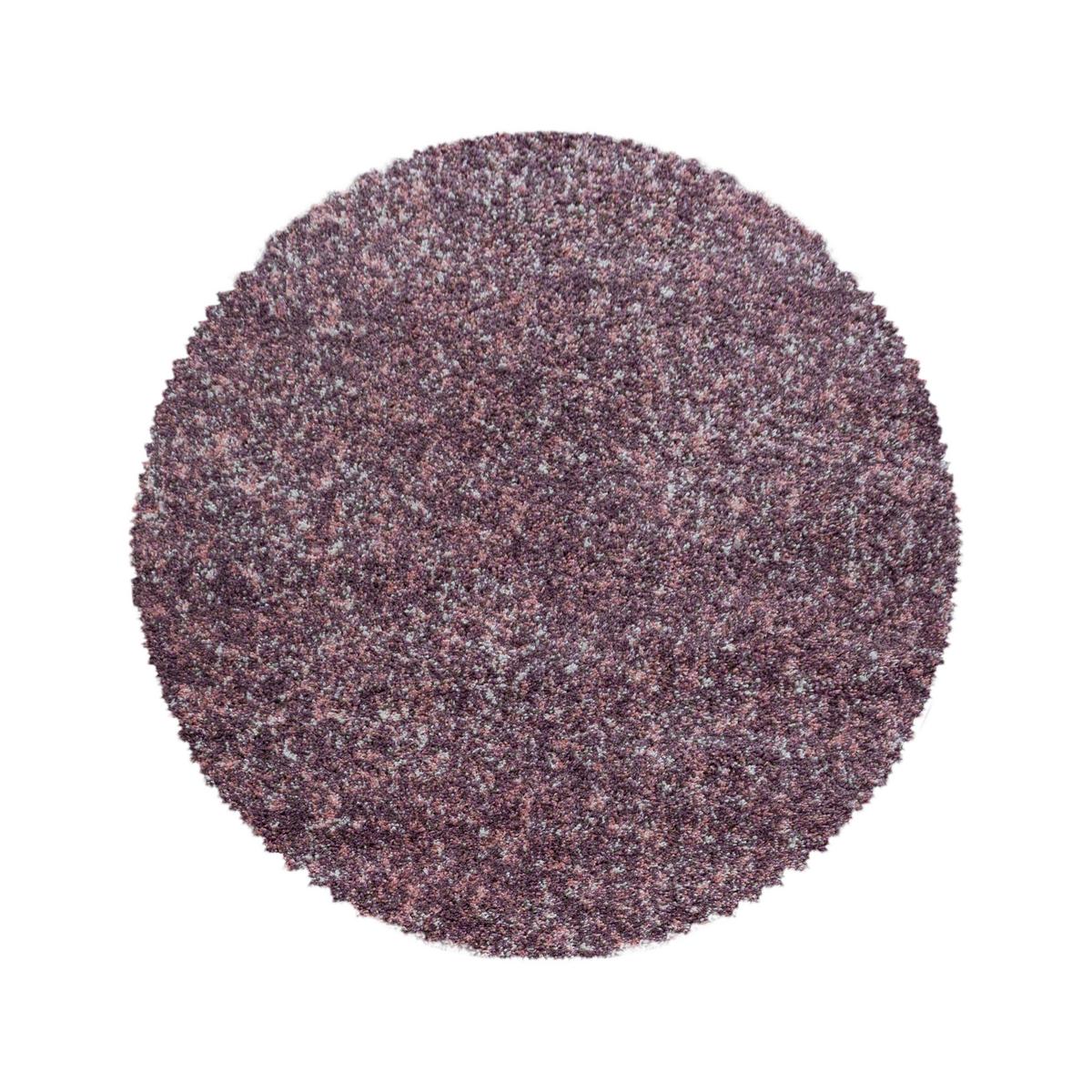 Hochflorteppich Enjoy - Pink, KONVENTIONELL, Textil (80/80cm) - Novel