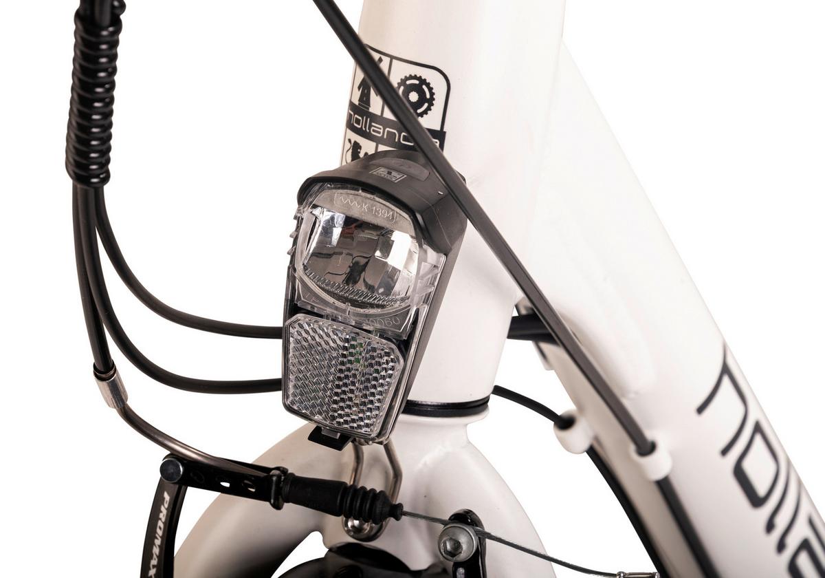 Elektrofahrrad Hollandia Zagon Weiss - Weiß, Basics, Metall (21/116/188cm) - KS Cycling