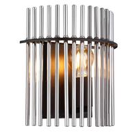 Wandleuchte 15698w - Schwarz, KONVENTIONELL, Glas/Metall (25/12,5/26cm) - Globo