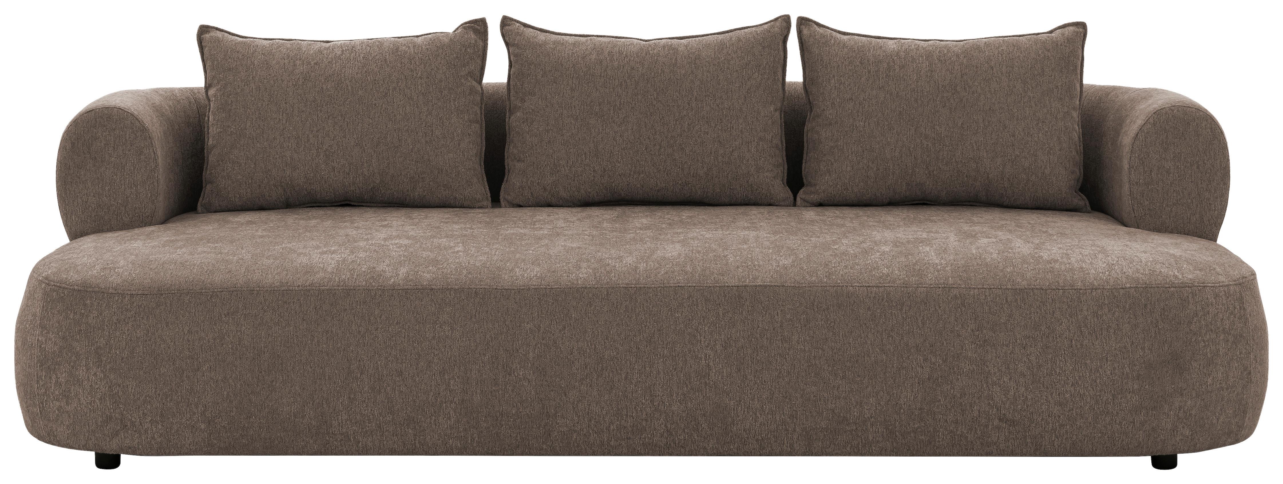 Bigsofa Ferro Braun B: 240 Cm - Schwarz/Braun, Design, Textil (240/76/122cm) - Livetastic