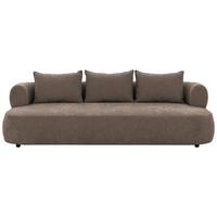 Bigsofa Ferro Braun B: 240 Cm - Schwarz/Braun, Design, Textil (240/76/122cm) - Livetastic