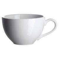 Cappuccinotasse Porzellan 220ml 6stk. mit Untertasse - Weiß, Basics, Keramik - Mäser