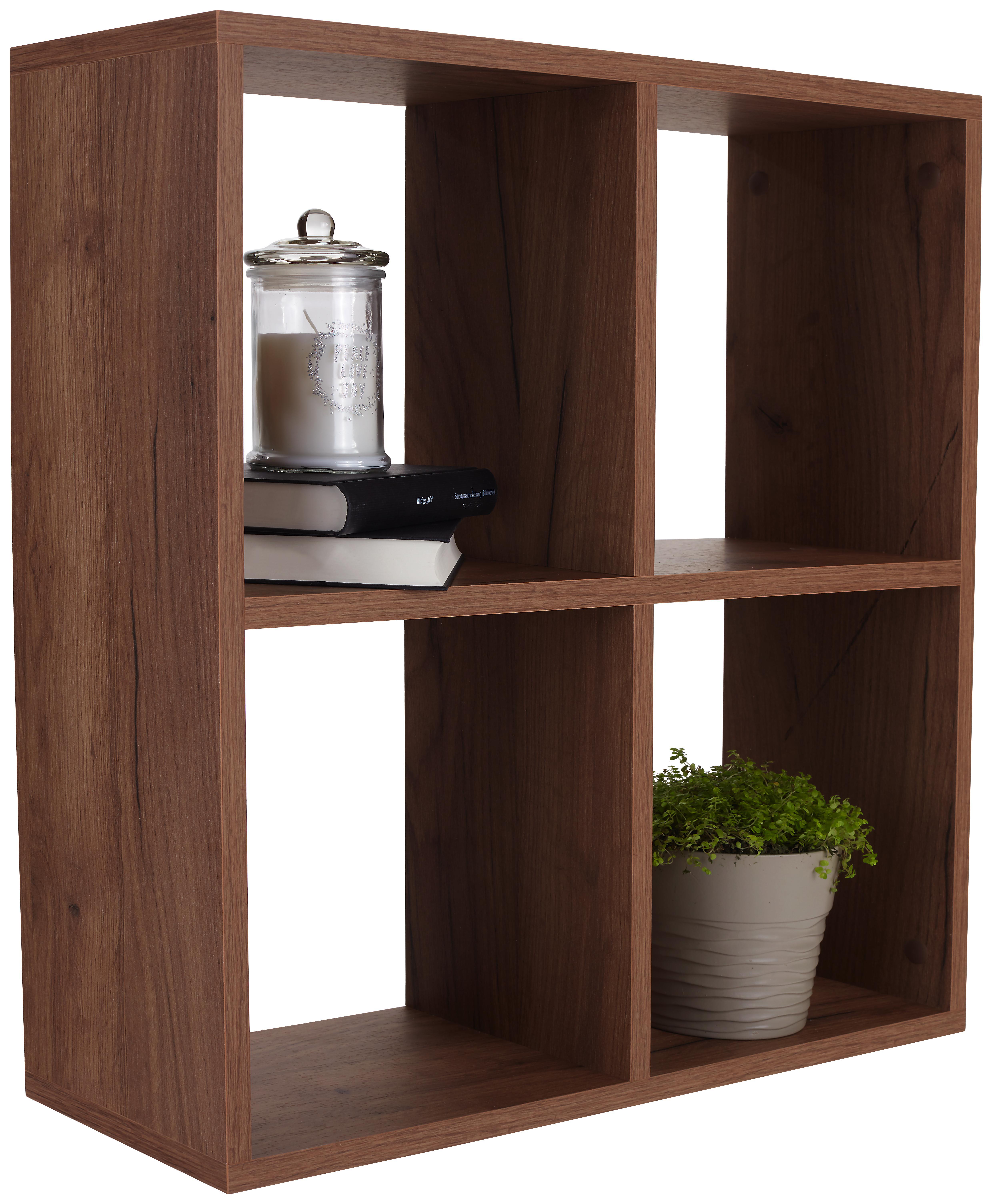 Hängeregal Alex - Grau, MODERN, Holz (60/60/18cm)