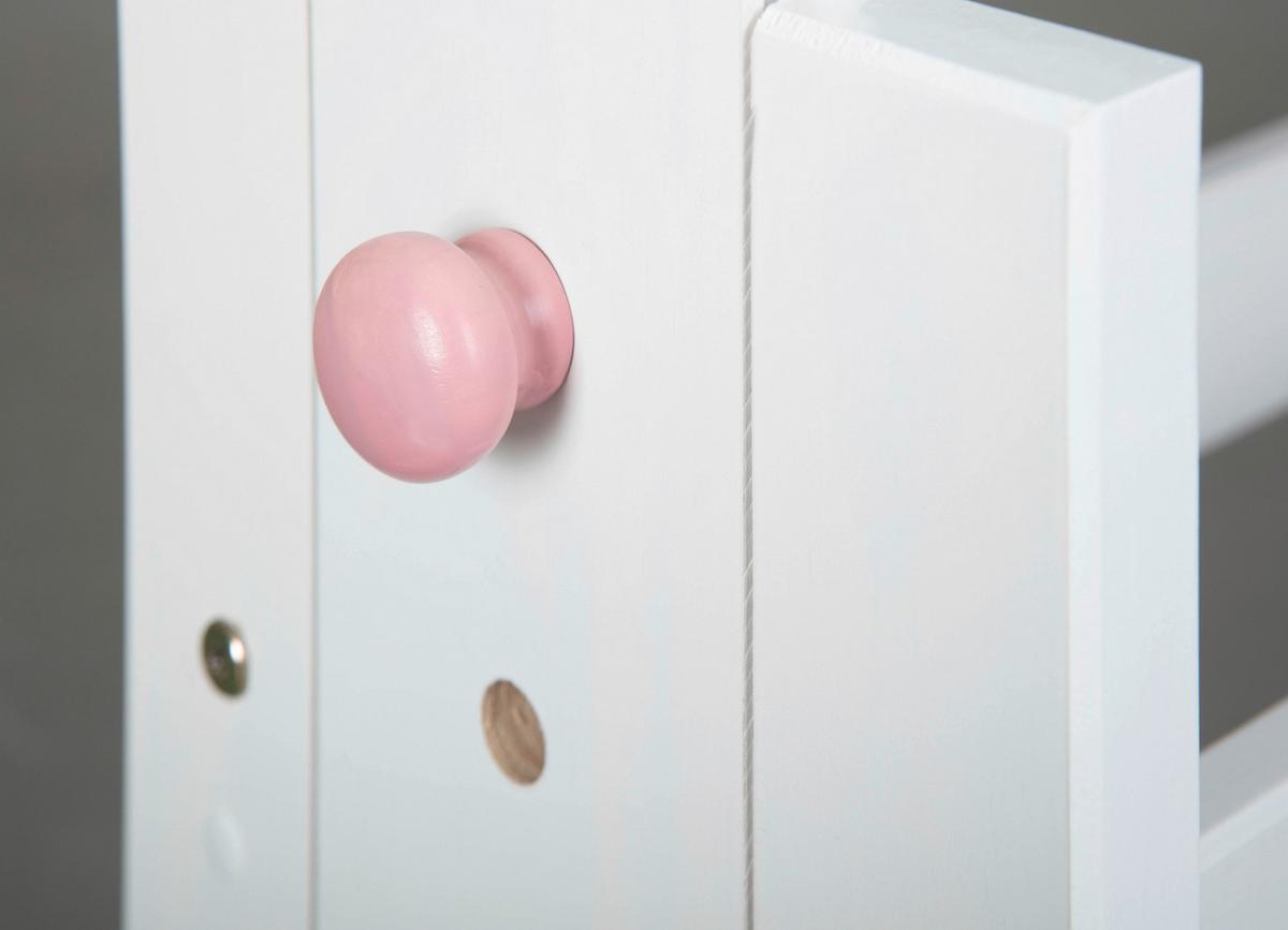 Jugendschreibtisch Mit Lade B 109 Cm H 63-96cm Baru, Weiß - Blau/Rosa, Basics, Holz/Holzwerkstoff (109/55/63-96cm) - MID.YOU