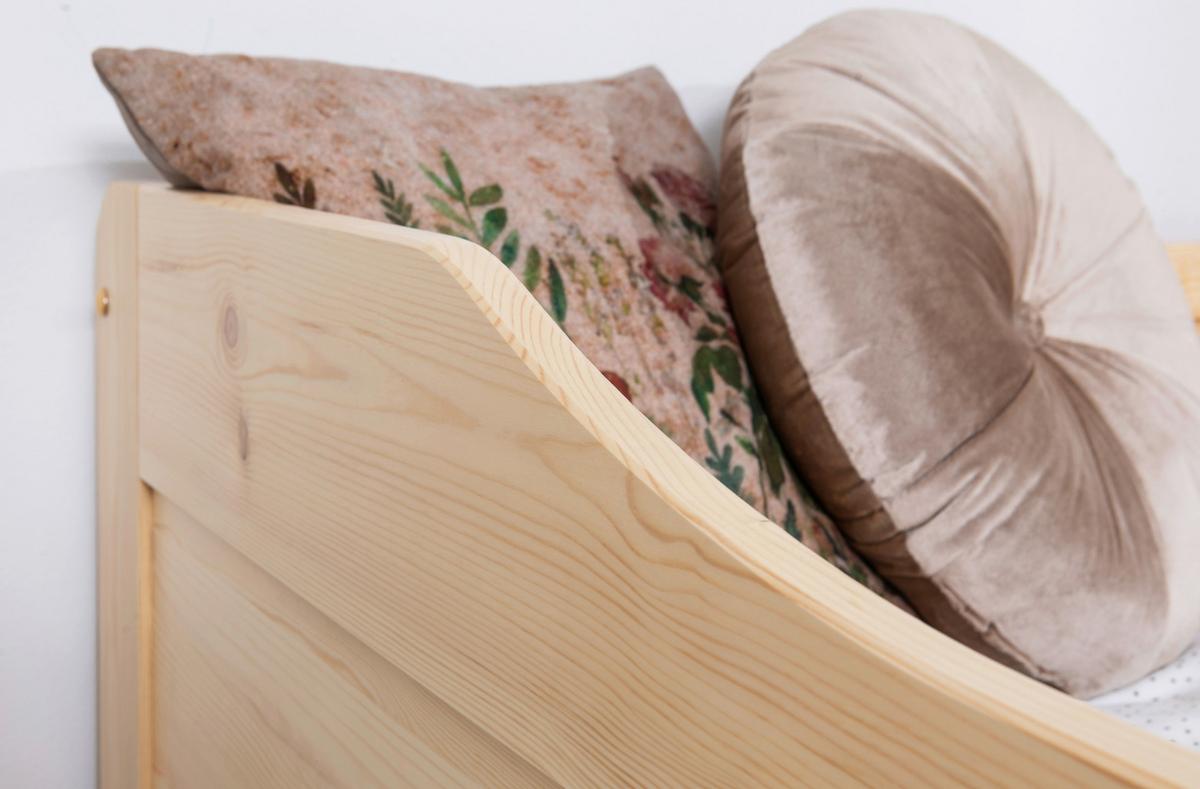 Ausziehbett Echtholz Massiv 90x200 Melinda, Kiefer - Kieferfarben, Natur, Holz/Kunststoff (90/200cm) - MID.YOU
