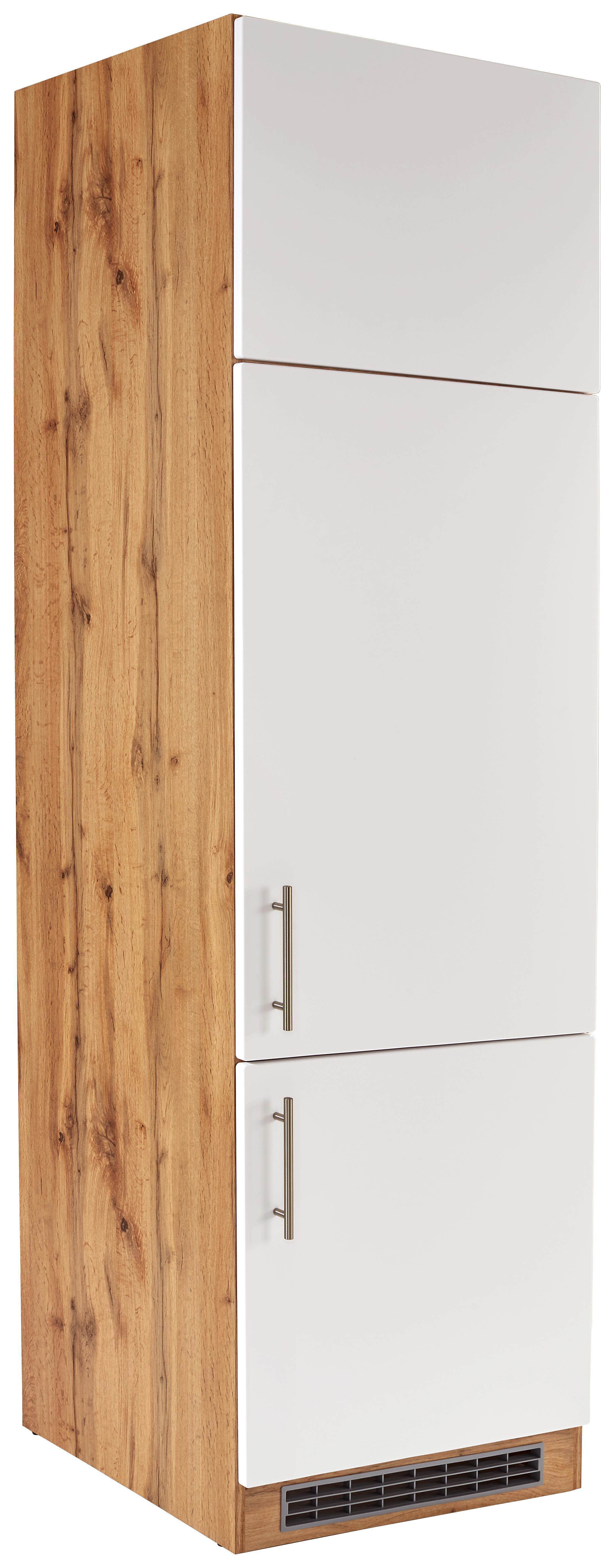 Geräteumbauschrank Stella Git60 - Eichefarben/Weiß, Holzwerkstoff (60/200/57cm) - Ombra