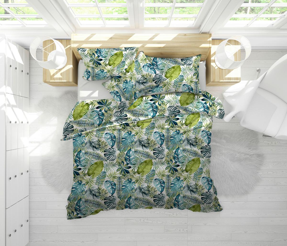 Nyári Takaró Dzsungel Kb. 140/200cm - zöld (140/200cm)