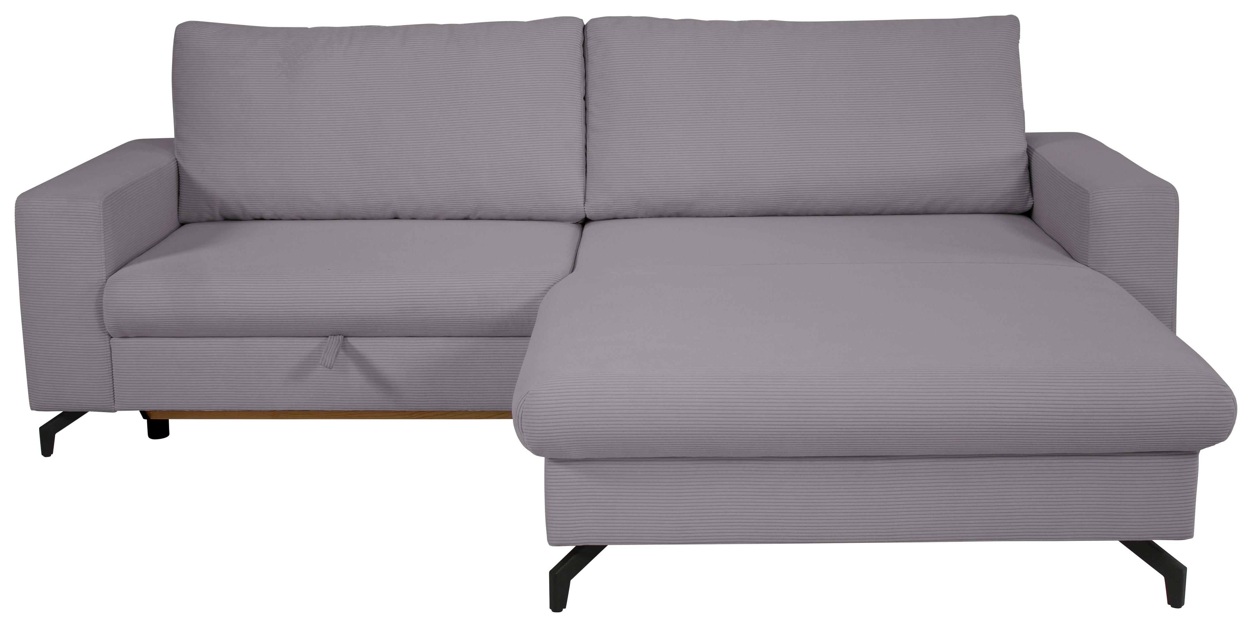 Ecksofa Clara Grau B: 240 Cm - Grau, MODERN, Textil (240/87/177cm)