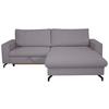 Ecksofa Clara Grau B: 240 Cm - Grau, MODERN, Textil (240/87/177cm)