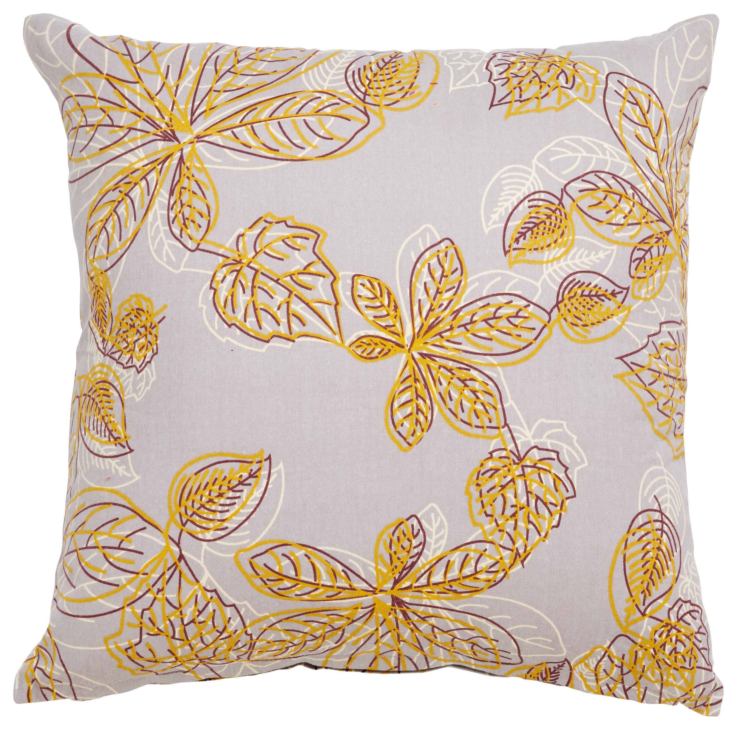 Dekoračný Vankúš Eden, 50/50cm, Sivá - sivá, Romantický / Vidiecky, textil (50/50cm) - Modern Living