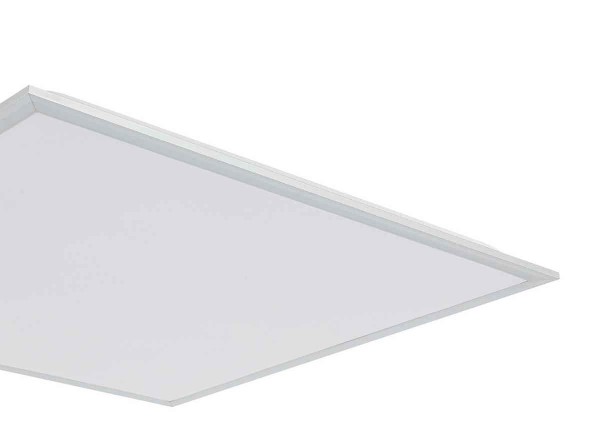 STROPNÉ LED SVIETIDLO CORNELIUS -AKT- - biela/strieborná, Modern, kov/plast (60/60/7,5cm) - Mömax