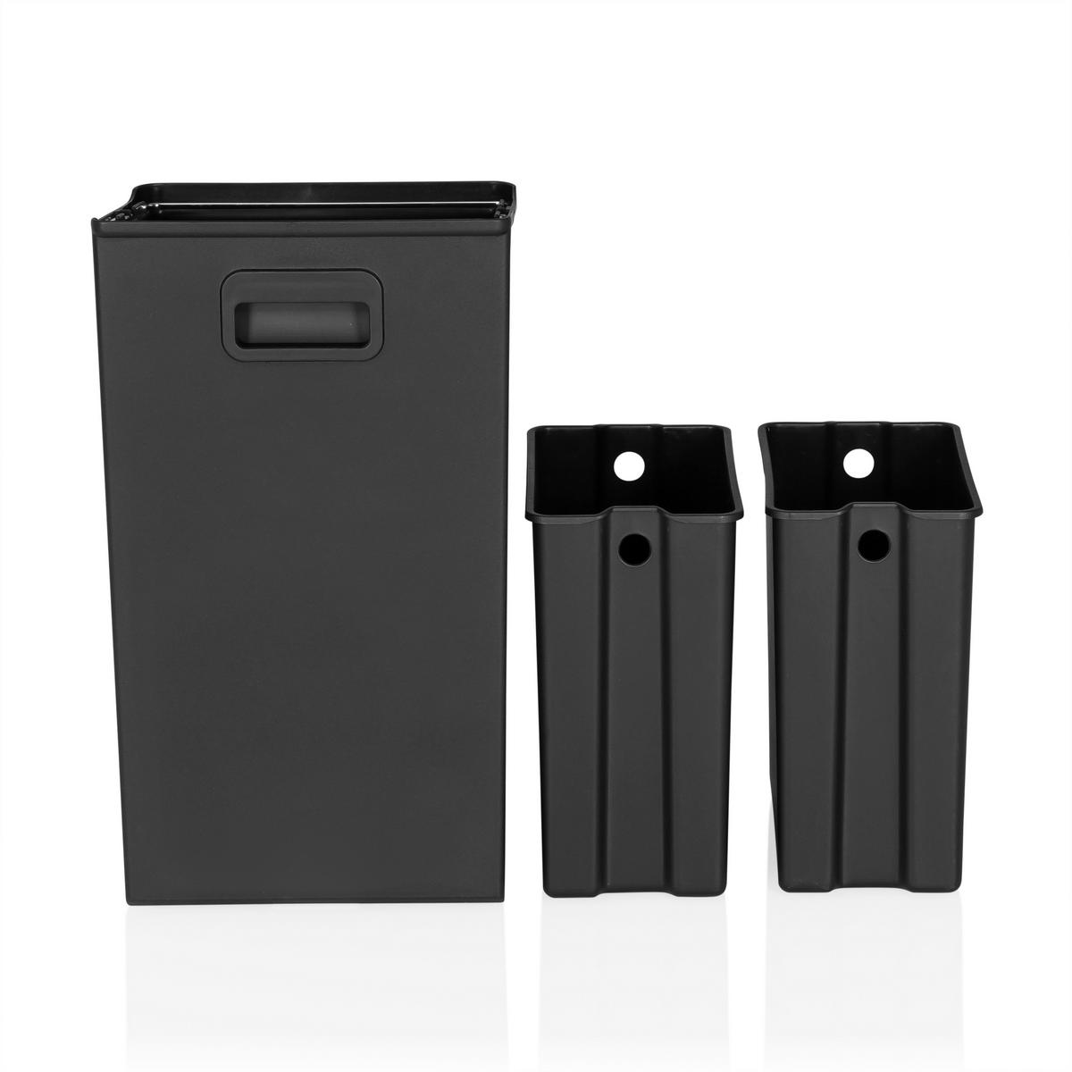 ABFALLEIMER Clean B: 31,5cm - MODERN, Kunststoff/Metall (31,5/78,5/31,5cm) - MID.YOU