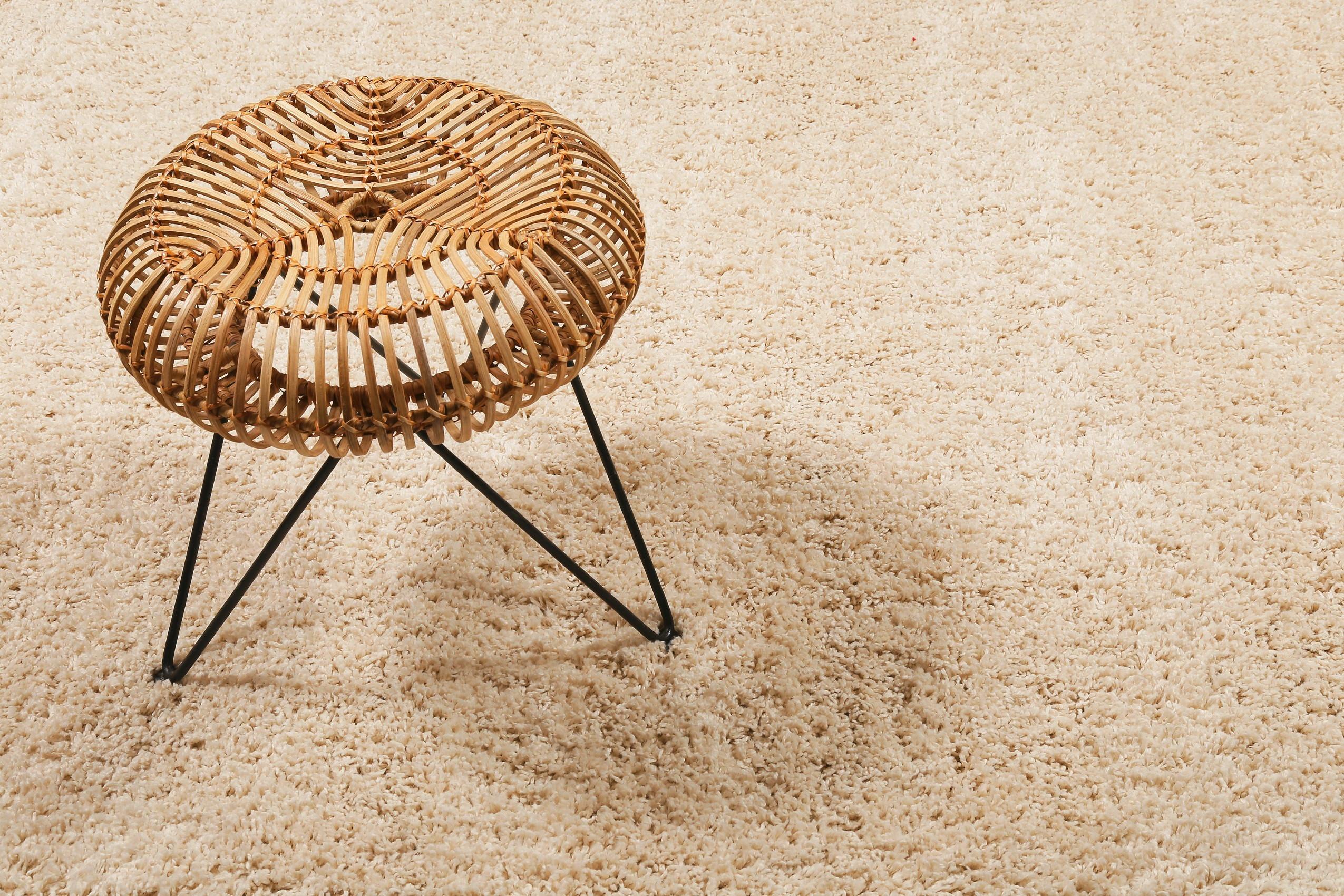 Hochflorteppich Studio Zero - Beige, Design, Textil (120/170cm) - WECON HOME
