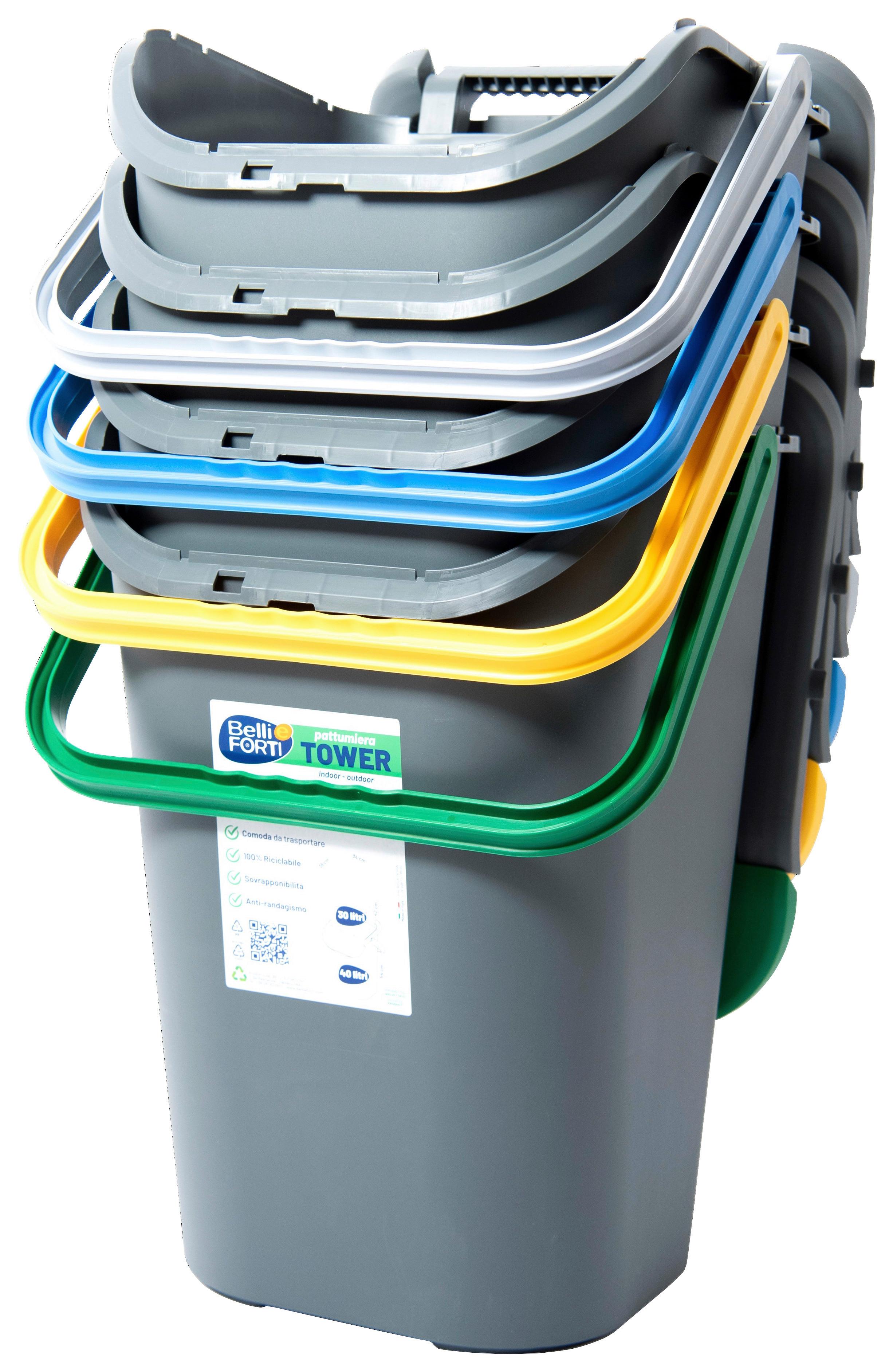 Mülleimer Elvara mit Deckel 50l Recycelter Kunststoff online kaufen ➤  Möbelix
