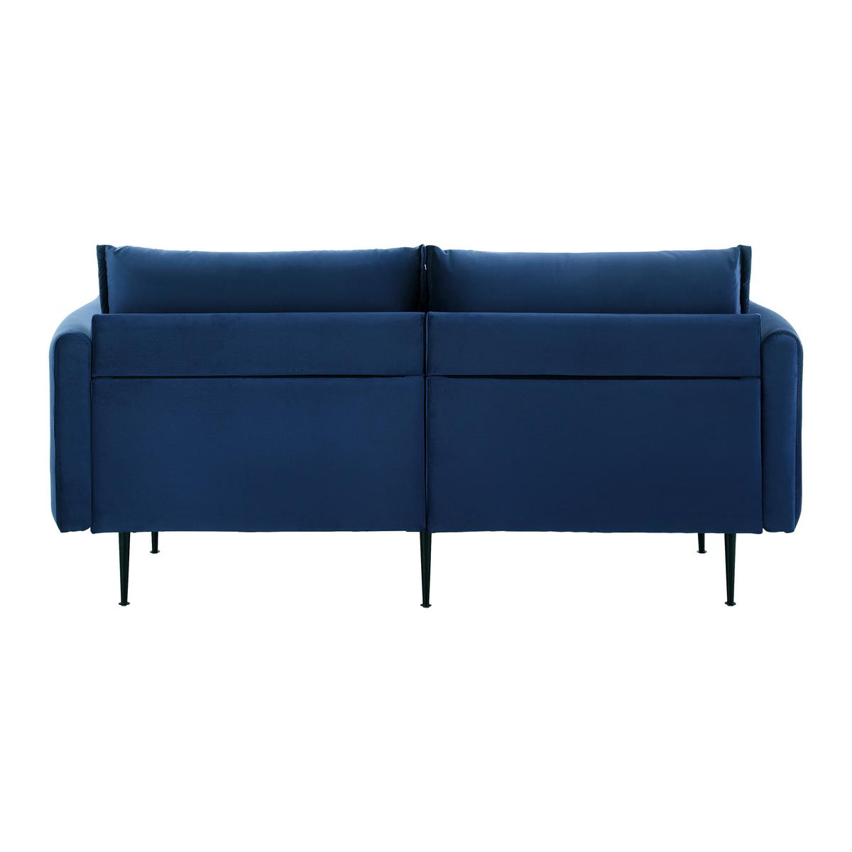 Pohovka YARA modrá - modrá/čierna, Modern, kov/drevo (194/77/92cm) - Bessagi Home