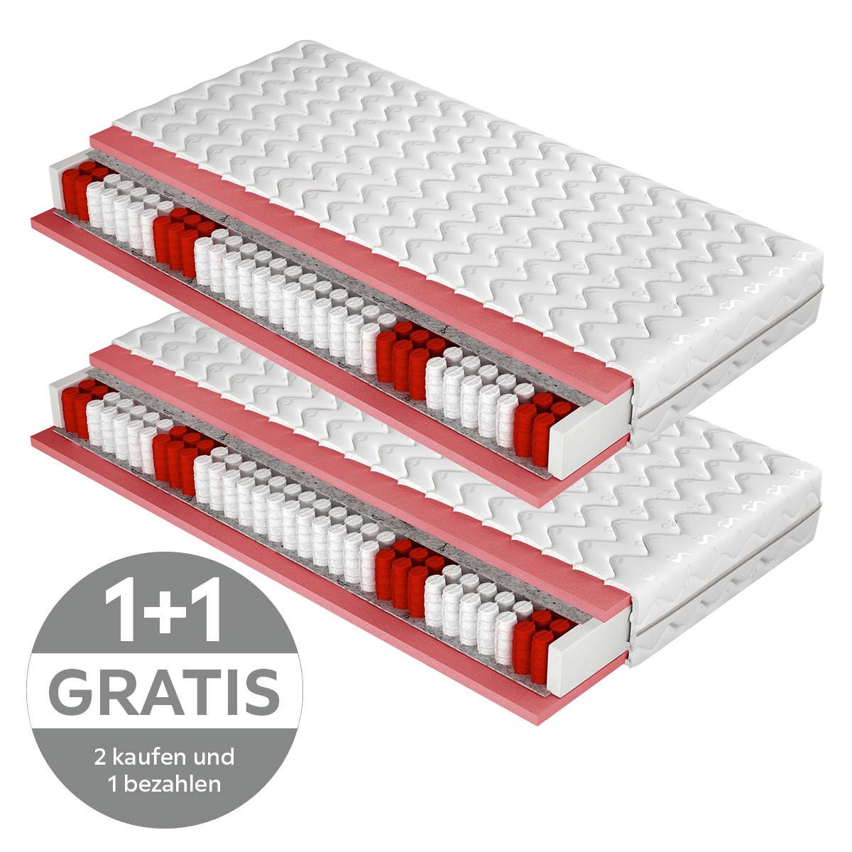 TASCHENFEDERKERNMATRATZE Pocket Plus 80x200 H2 H: 16 cm - Textil (80/200cm)