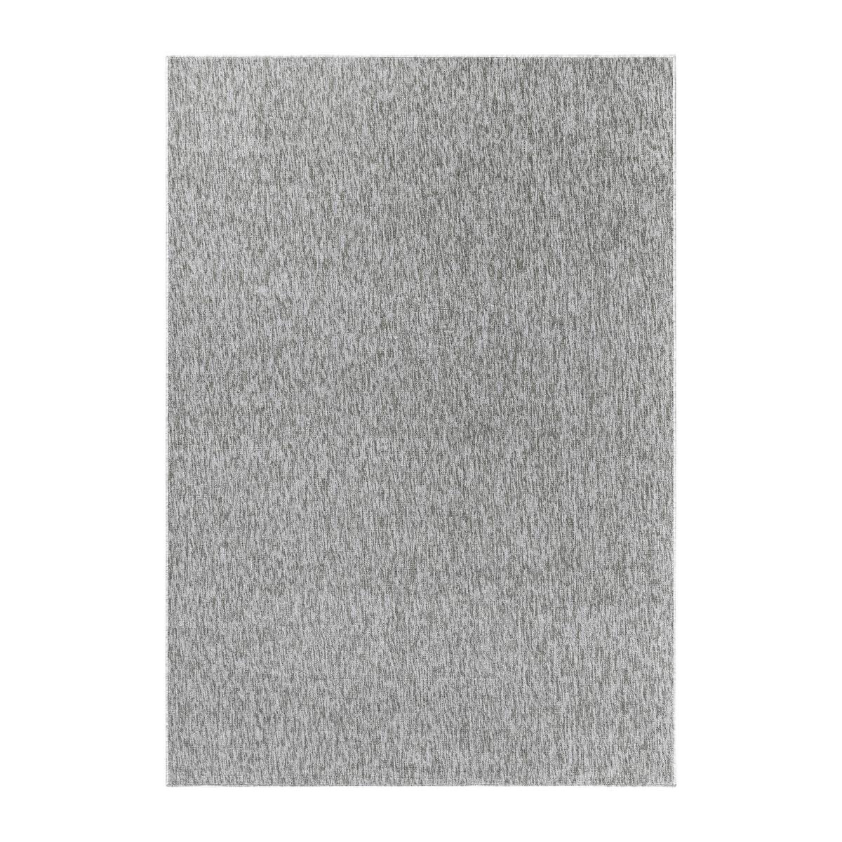 Flachwebteppich Nizza Hellgrau 240x340 cm - Hellgrau/Cappuccino, KONVENTIONELL, Textil (240/340cm)