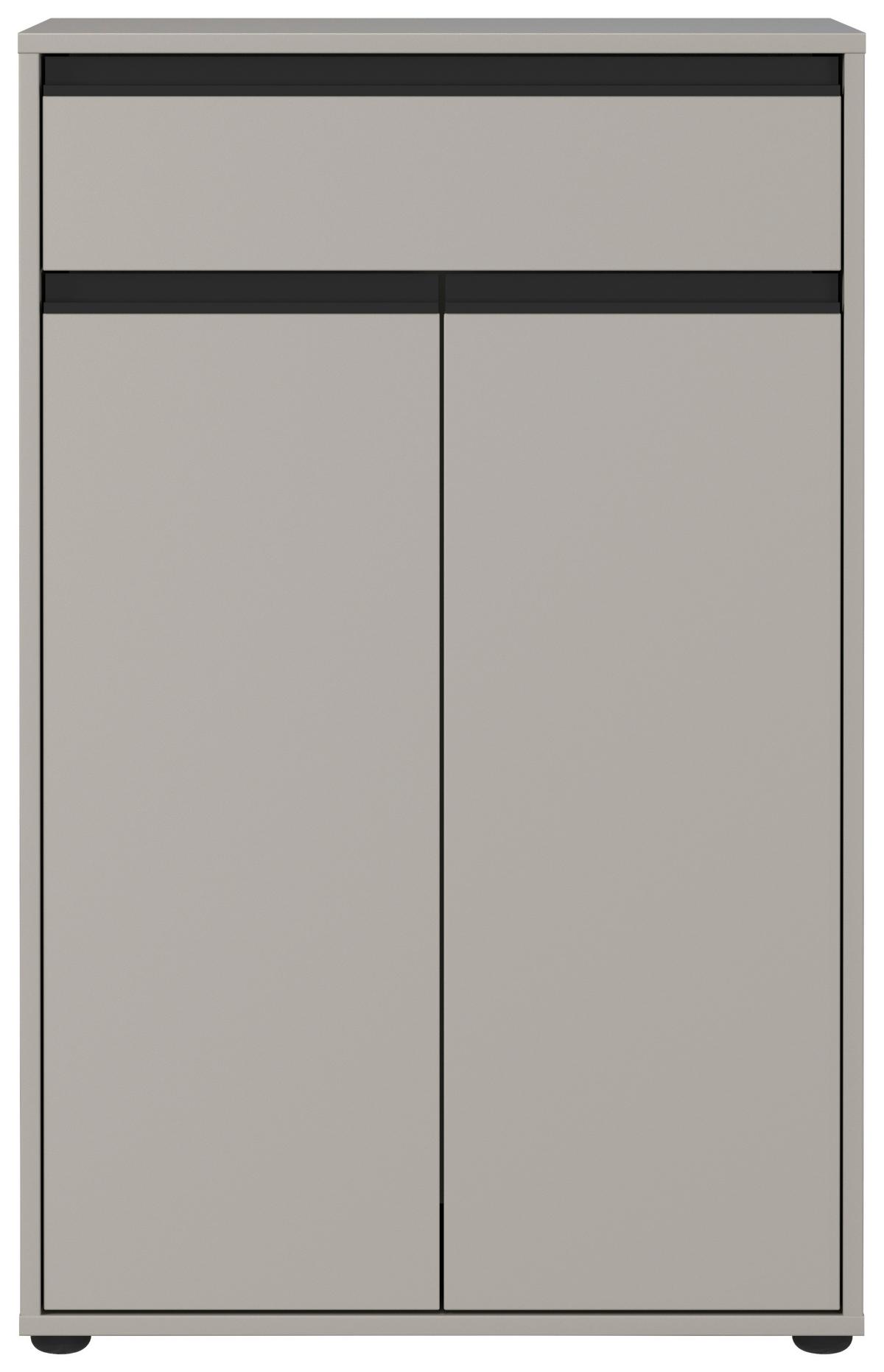 Unterschrank Gw-Lemont Steingrau - Schwarz/Grau, MODERN, Holzwerkstoff (63/98/34cm) - Germania