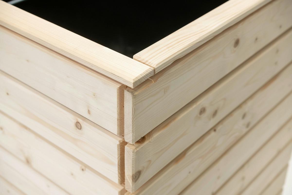 Hochbeet Echtholz Fichte 70x90x130 Cm  Fichtefarben - Fichtefarben, Basics, Holz (70/90/130cm)