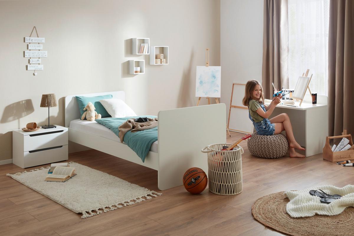Dětská postýlka KIT NEW- M bílá, PL:cca. 70/140cm - bílá, Moderní, dřevo/kompozitní dřevo (204/75/95cm) - Mömax