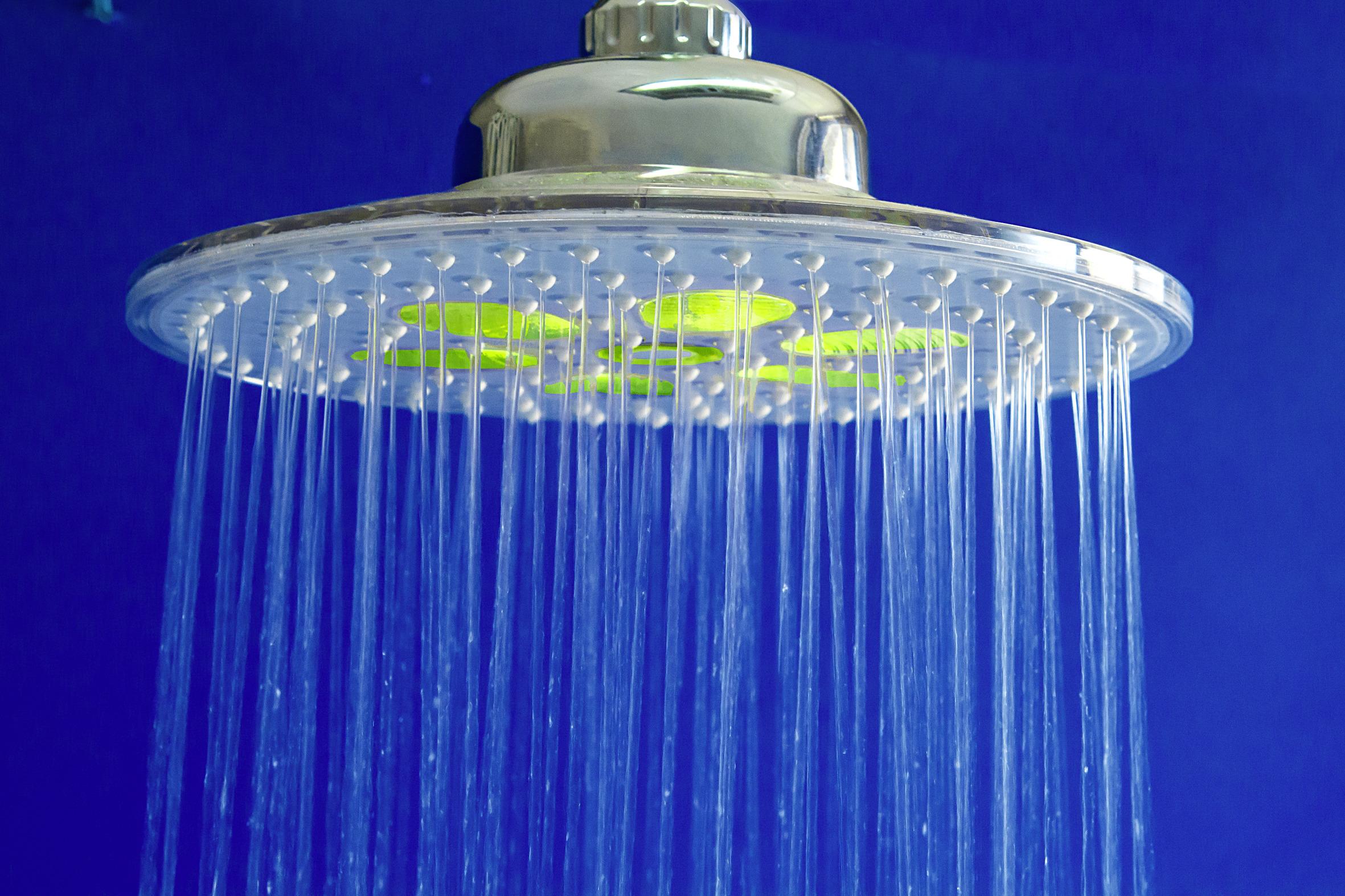 Brausegarnitur Led Shower Chrom 3-Fach verstellbar - Chromfarben, MODERN, Kunststoff/Metall (22/97cm)