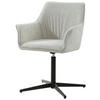 Armlehnstuhl Pat Beige, Sitzfl. 360° drehbar - Beige/Schwarz, KONVENTIONELL, Holz/Textil (60/86.5/61cm) - MID.YOU