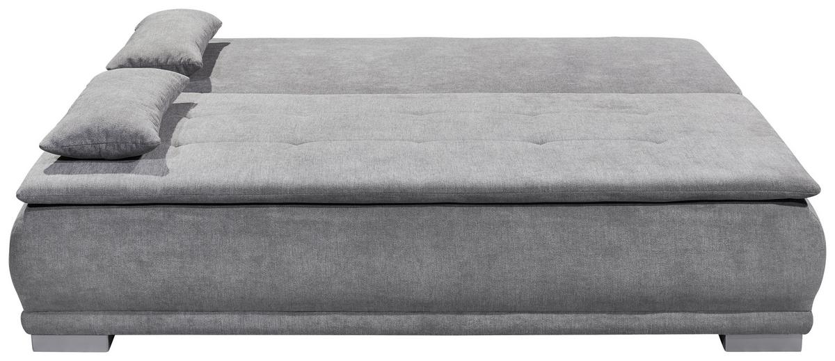 Rozkládací pohovka Luigi hnědošedá - barvy stříbra/jílová barva, Moderní, textil/plast (208/93/105cm) - MID.YOU