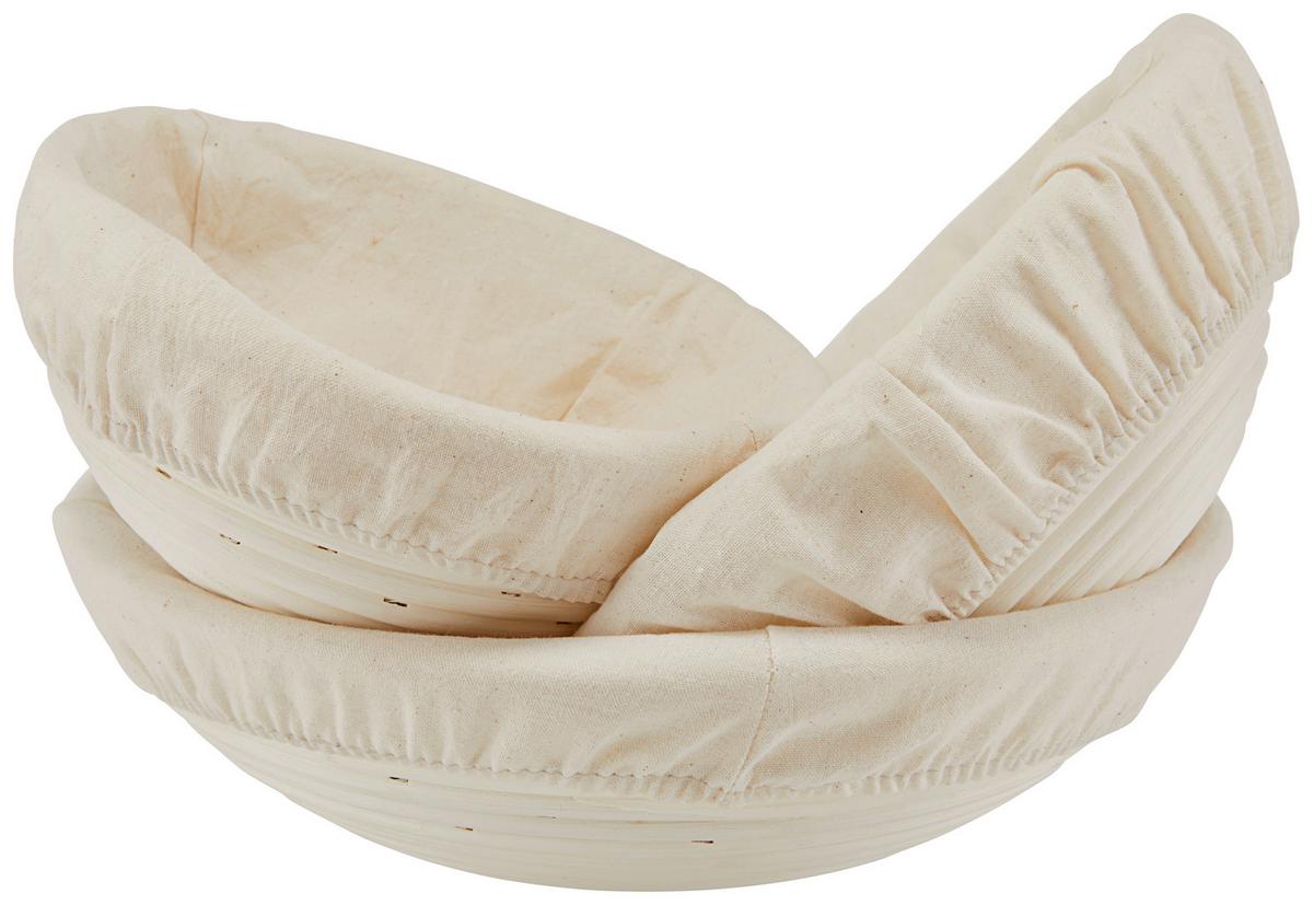 Gärkorb Krisitna -S - Weiß, ROMANTIK / LANDHAUS, Holz/Textil (20/8cm) - James Wood