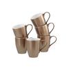 Kaffeebecher Golden Days Weiß, Goldfarben - Goldfarben/Weiß, Basics, Keramik - Creatable