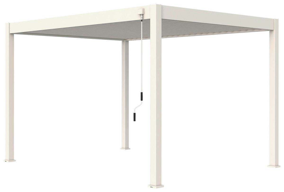 Pergola Classic 360x300 Cm Weiß Stahl - Weiß, Basics, Metall (360/255/300cm) - WEIDE