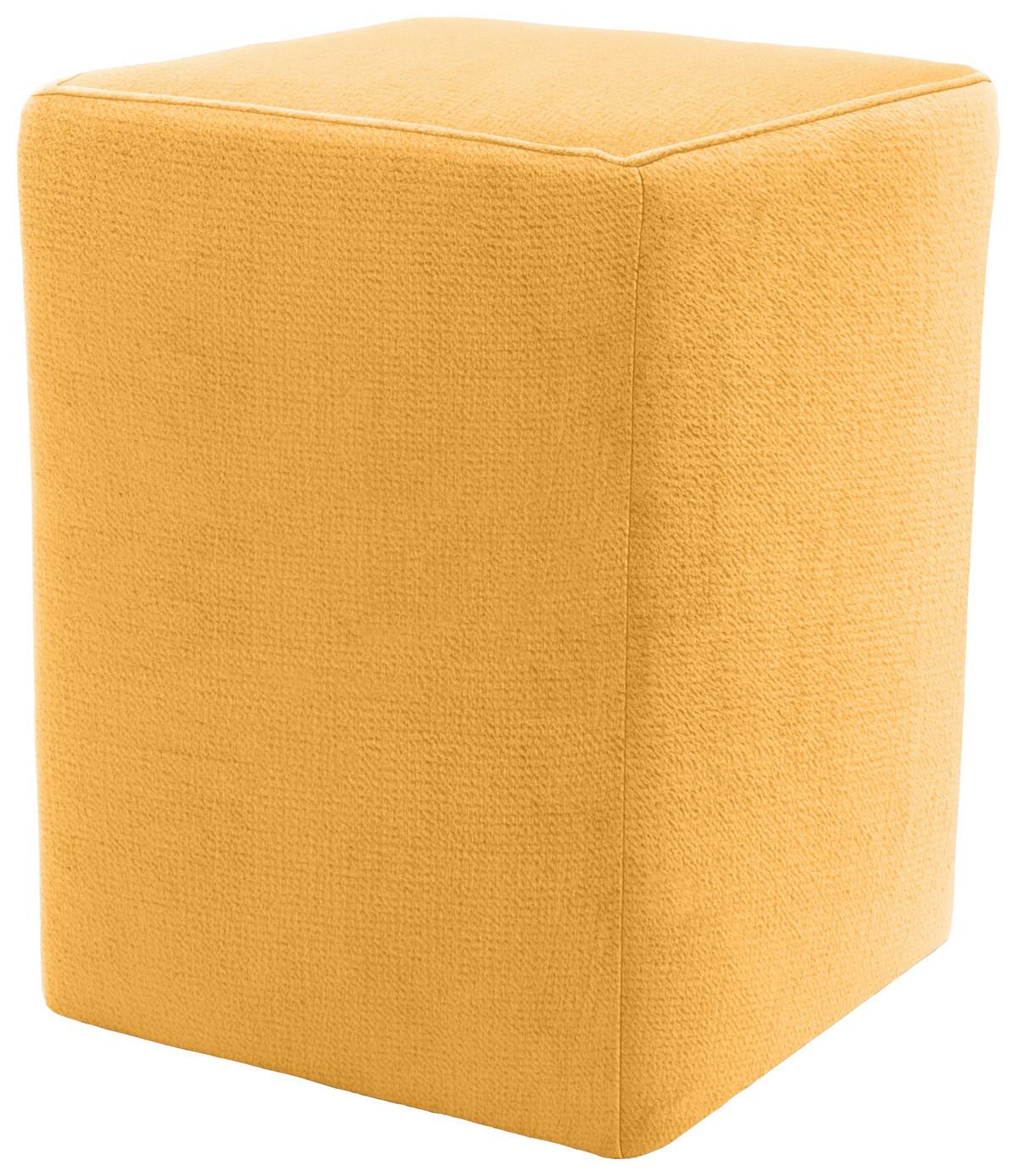 Hocker Looks Xx - Gelb/Silberfarben, Design, Textil (38/47/38cm) - LOOKS by W.Joop