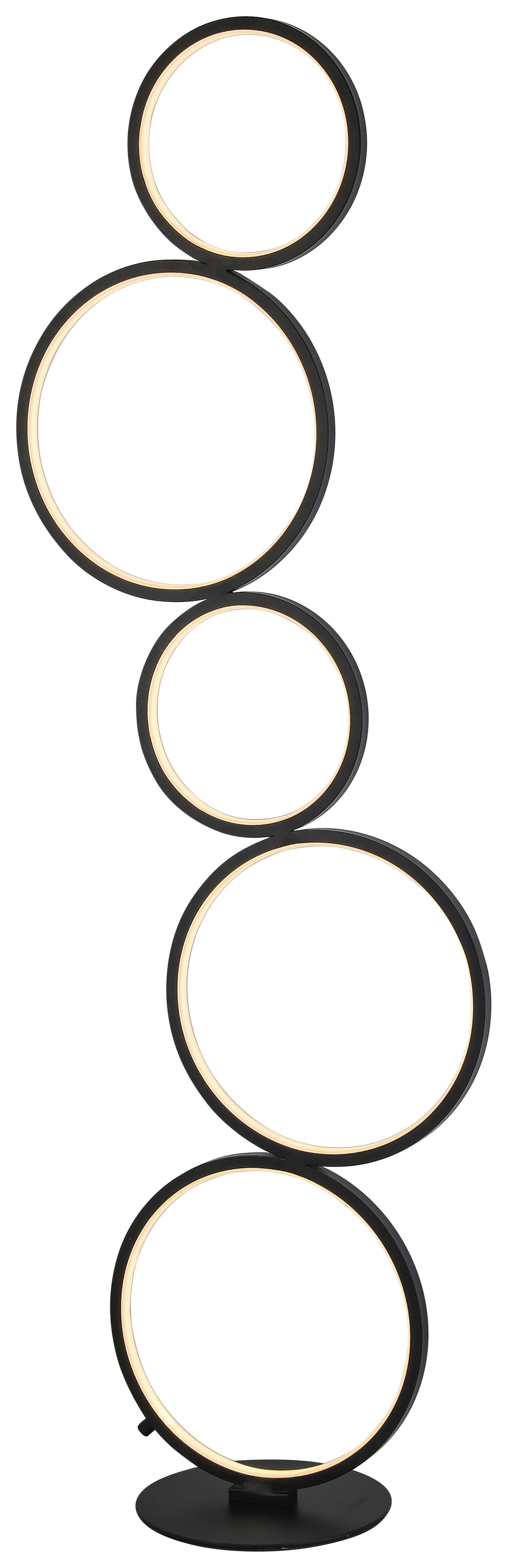 Stojací Led Svítidlo Javier, 36 Watt - černá, Moderní, kov/plast (36/115cm) - Premium Living