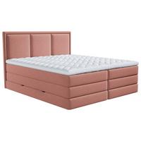 Boxspringbett mit Topper & Bettkasten 160x200 Swing - Altrosa, Design, Textil (160/200cm) - MID.YOU