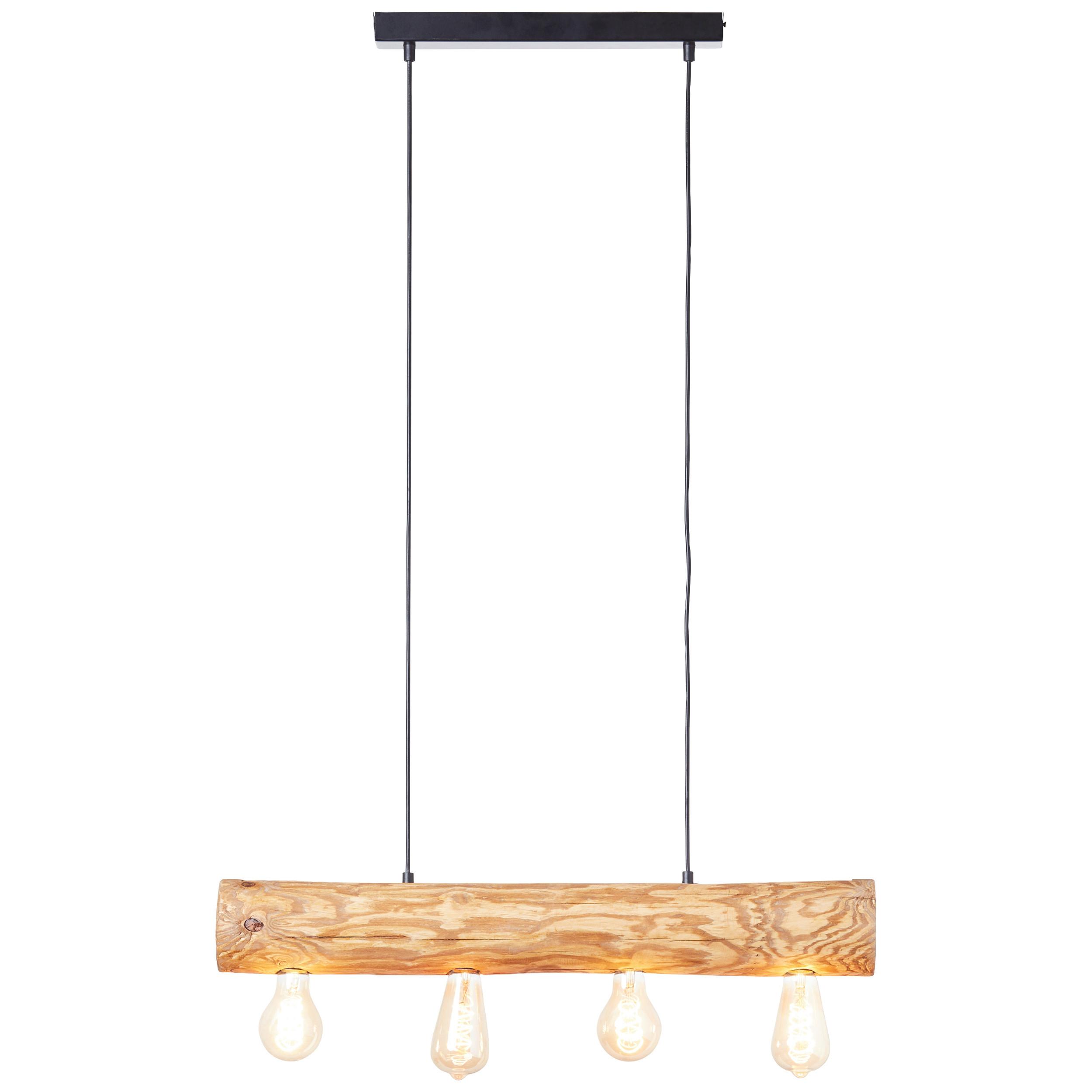Hängeleuchte 99432/35 Trabo - Kieferfarben, Natur, Holz/Metall (105/70/10cm) - Brilliant