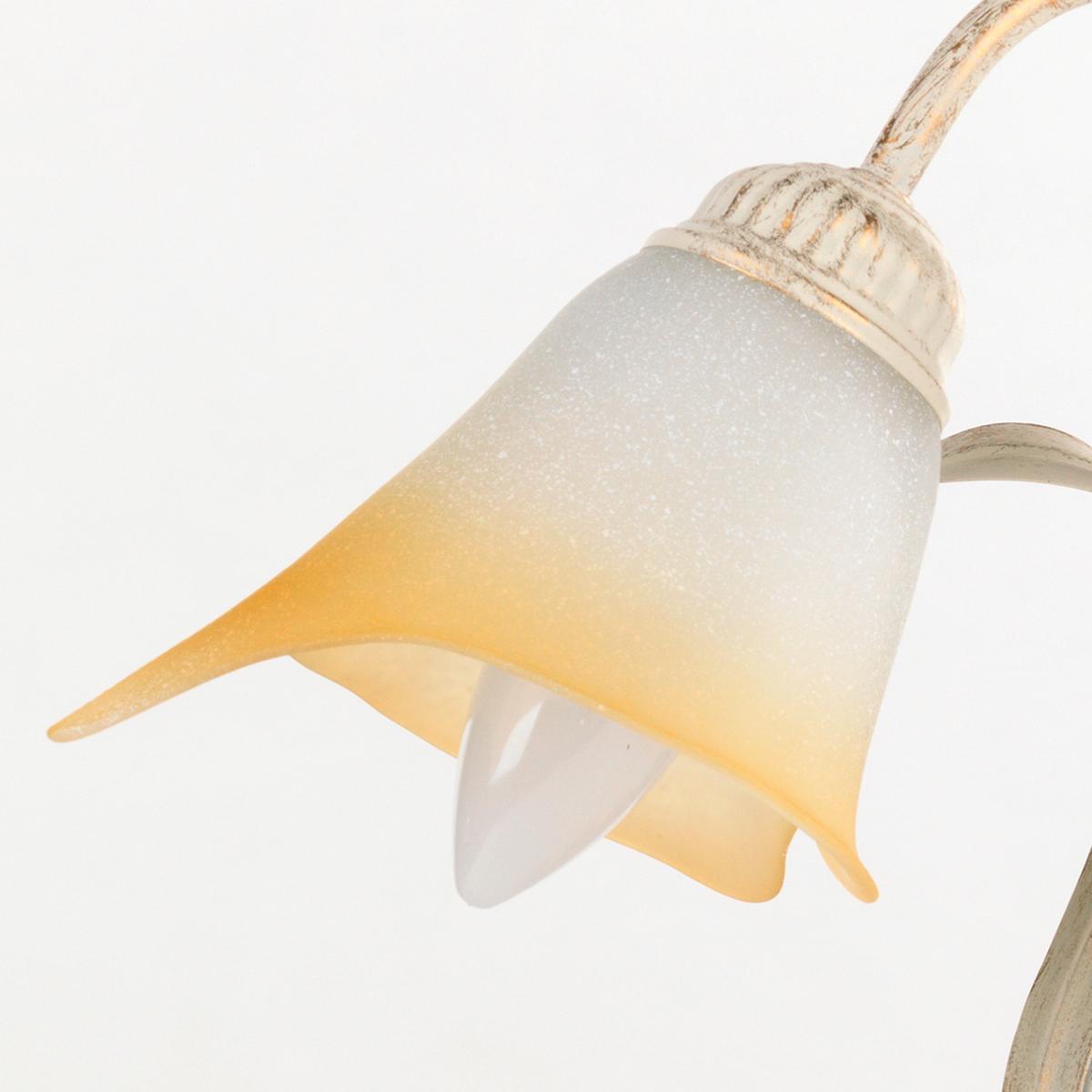 Tischleuchte 4722/L - Weiß, Natur, Metall (25/31cm)