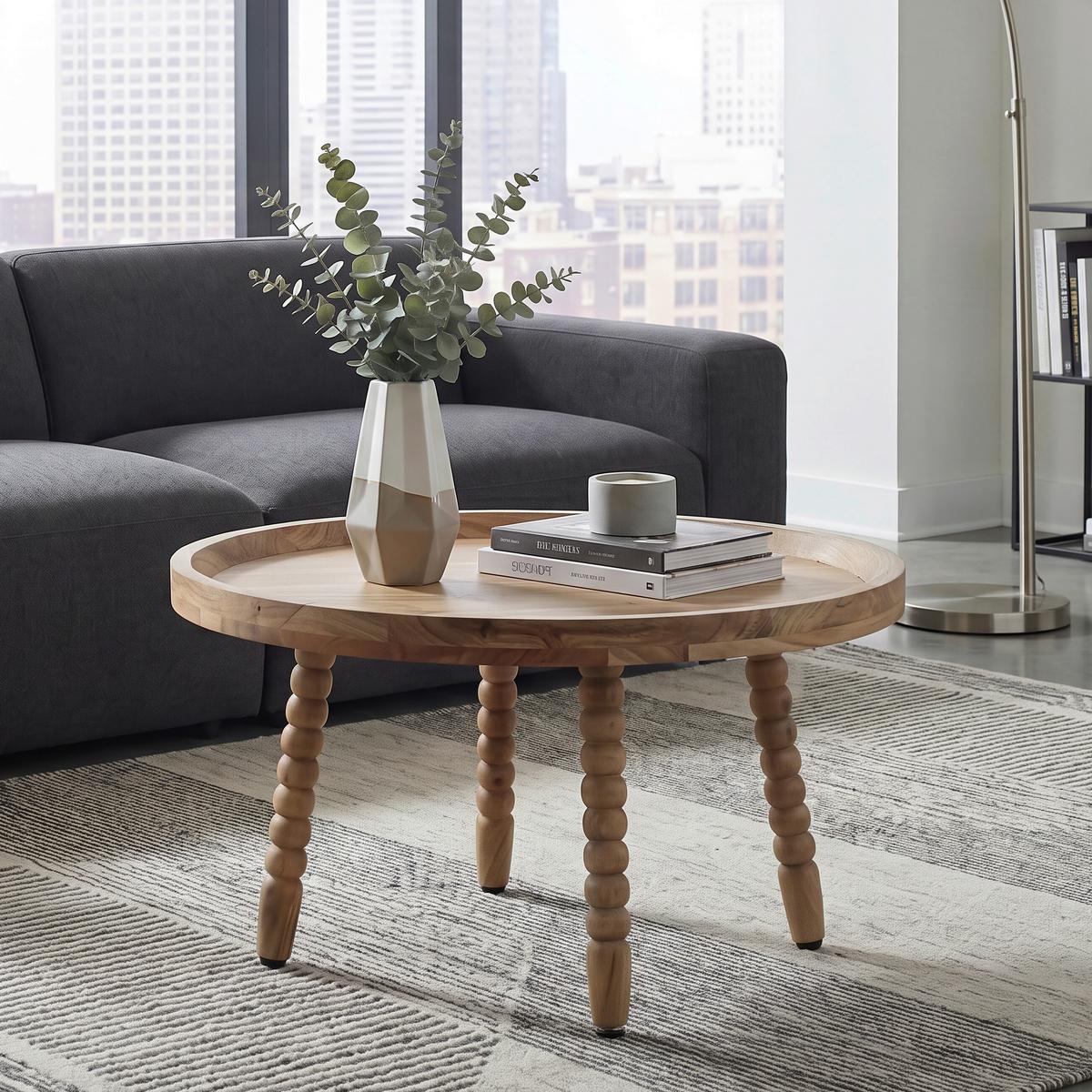KONFERENČNÍ STOLEK AKACIA - barvy akácie, Design, dřevo (60/60/40cm) - Livetastic