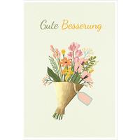 Billett Genesung Blumen - Multicolor, Basics, Papier/Kunststoff (12/18/2cm)