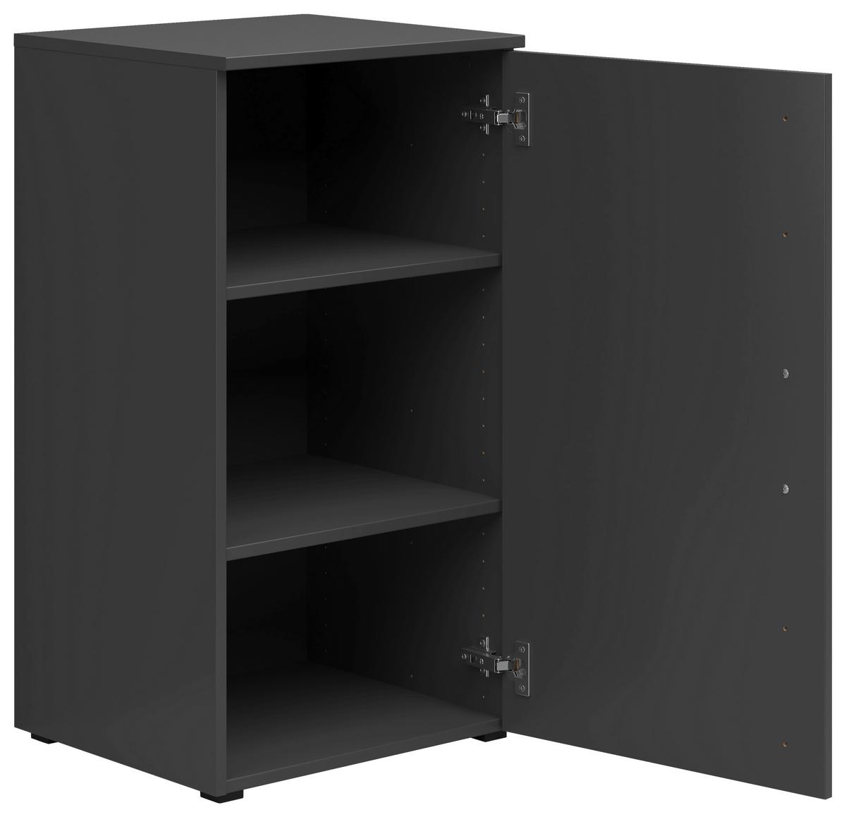 Komoda MULTISTAURAUM š: 45 cm - čierna/grafitová, Modern, kompozitné drevo/plast (45/83/40cm)