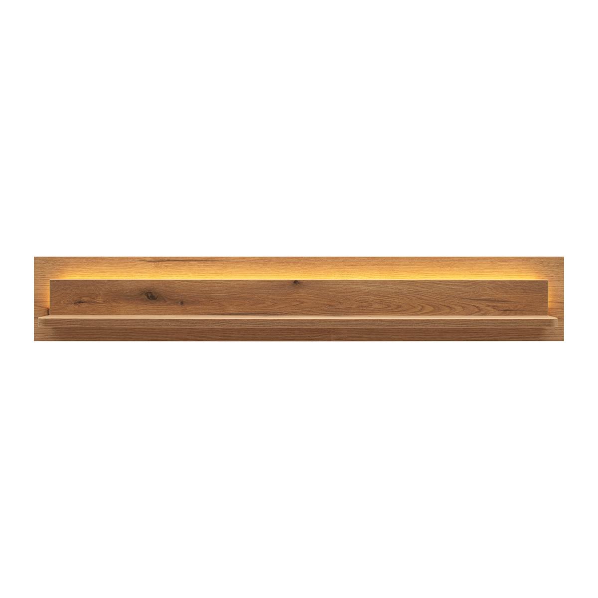 NÁSTĚNNÁ POLICE ALAMEDA -EXKLUSIV- - barvy dubu, Moderní, kompozitní dřevo (150/24/18cm) - Mömax