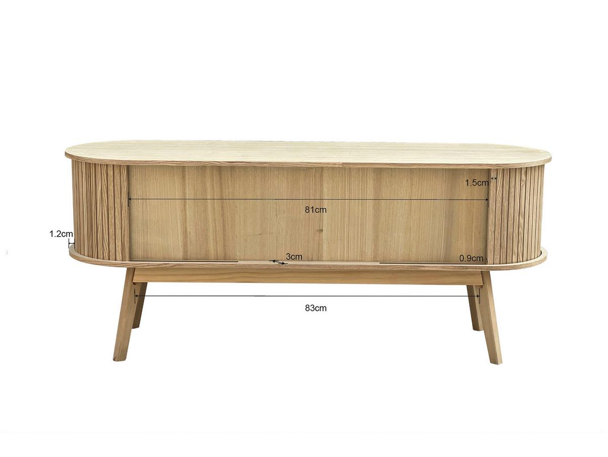 Komoda SKANDY - prírodná farba, Modern, drevo/kompozitné drevo (120/50/35cm) - Premium Living